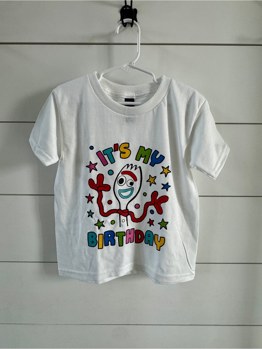 Toy Story Forky "It's My Birthday" Graphic Tee - XS/5T